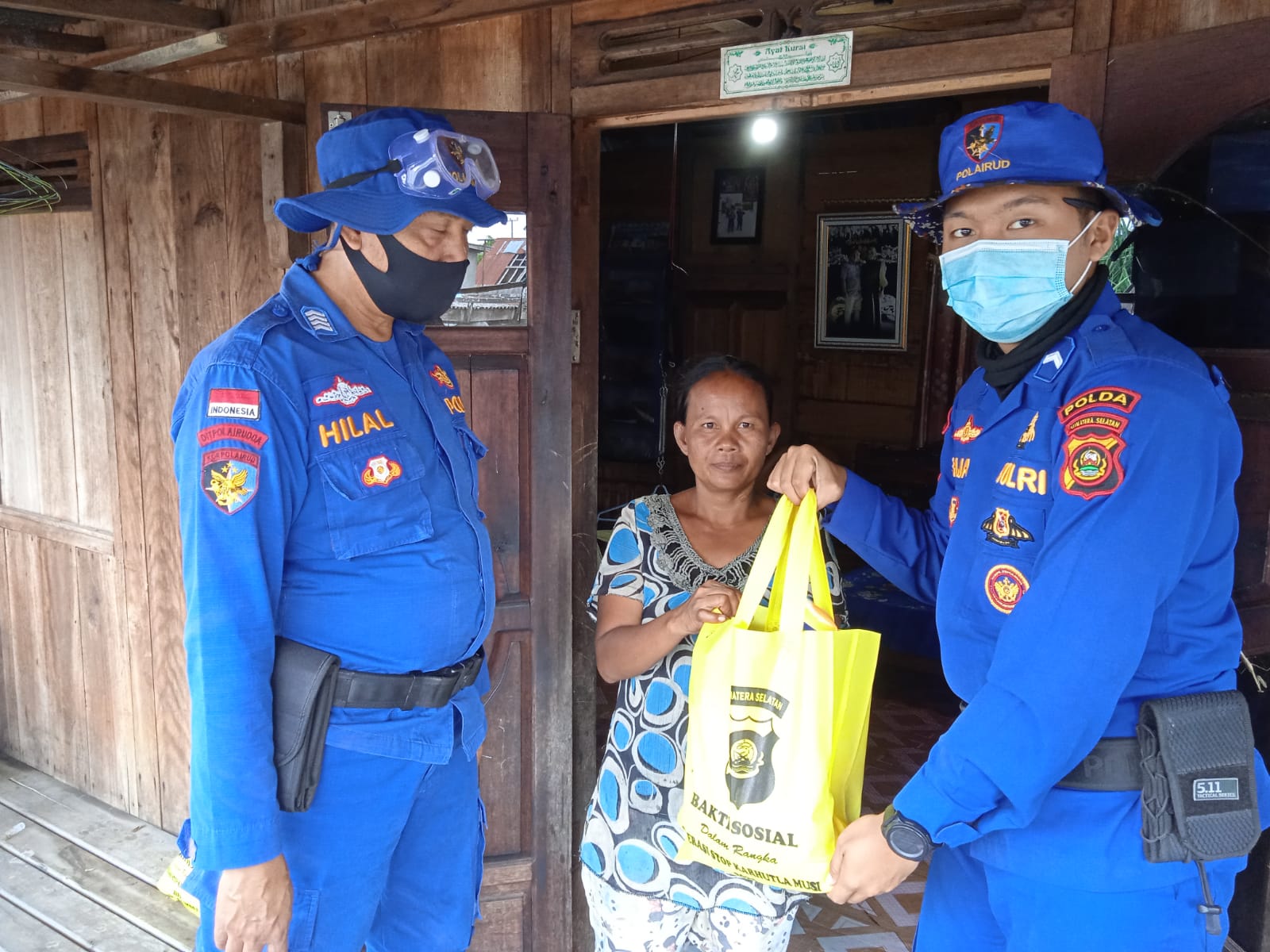 Polisi RW Polsek Lalan Bersama BKO Karhutbunlah Ditpolairud Polda Sumsel Laksanakan Giat Sosialisasi Larangan Karhubunlah