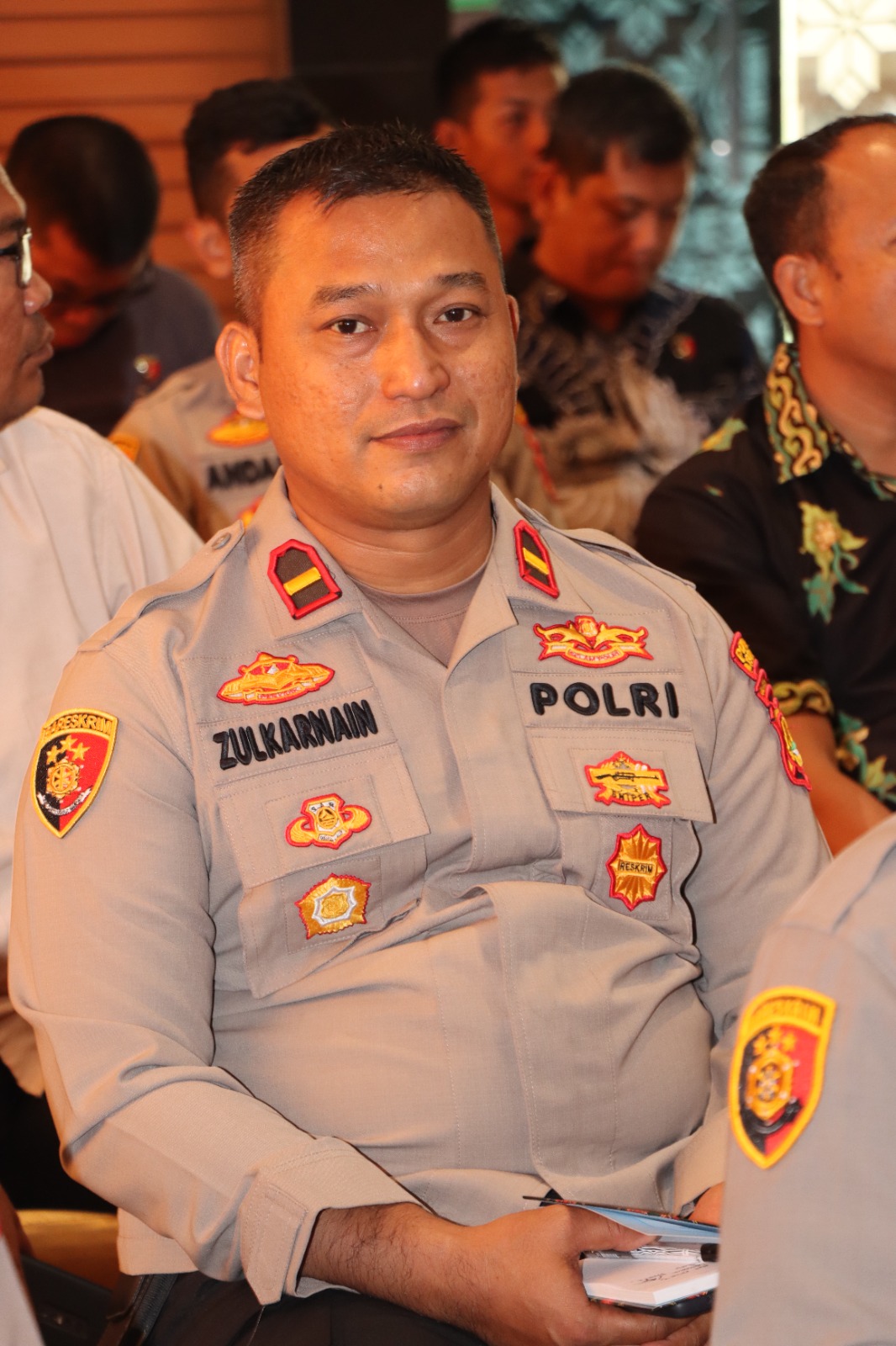 Jajaran Polres Muba Dan Polsek Lalan Menghadiri Acara Rapat Koordinasi Eksternal Operasi Mantap Brata Musi 2023-2024